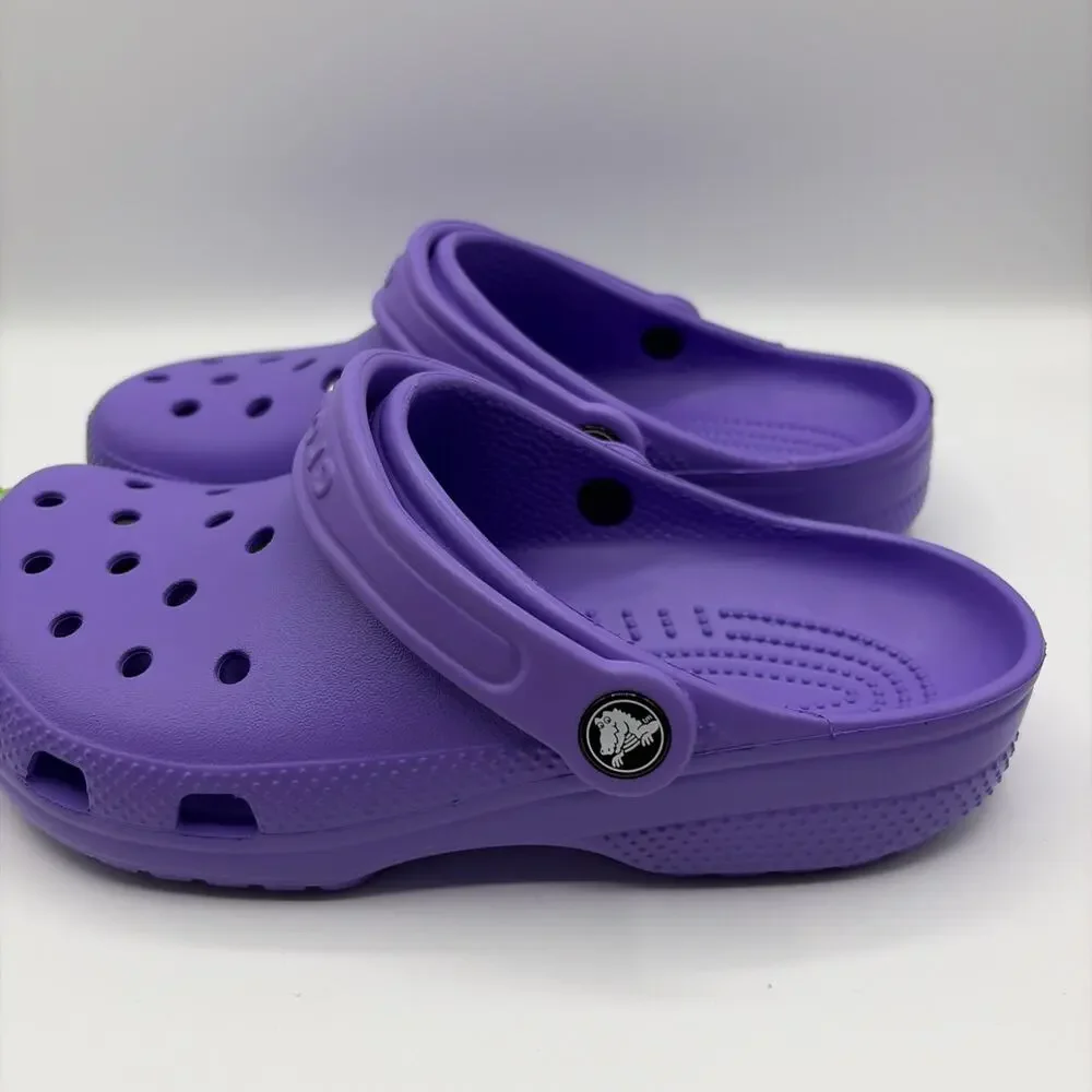 Crocs Purple Kids Classic Clog Galaxy 206991 Size J4 Youth 4 Slip On 206991 NWT